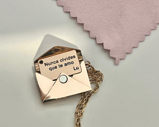 Collar personalizado de acero inoxidable Na Joyería México